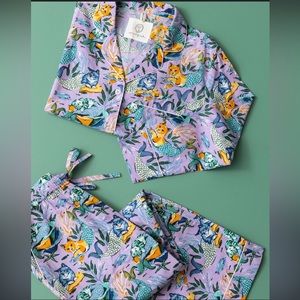 Printfresh meowing mermaids Pajama pant set